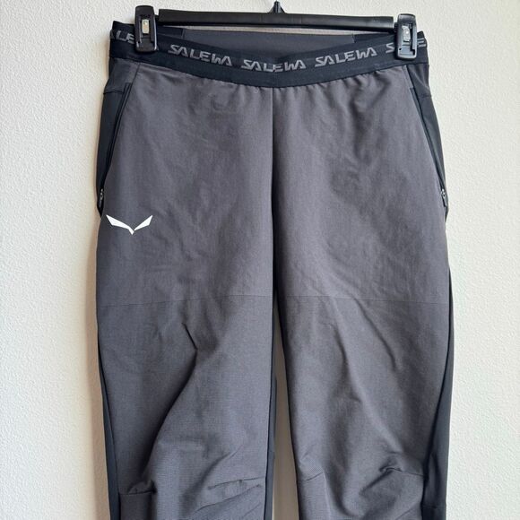 Salewa Pants Men's Black Grey US M Durastretch Slim Fit Straight Leg Performance - Picture 2 of 6